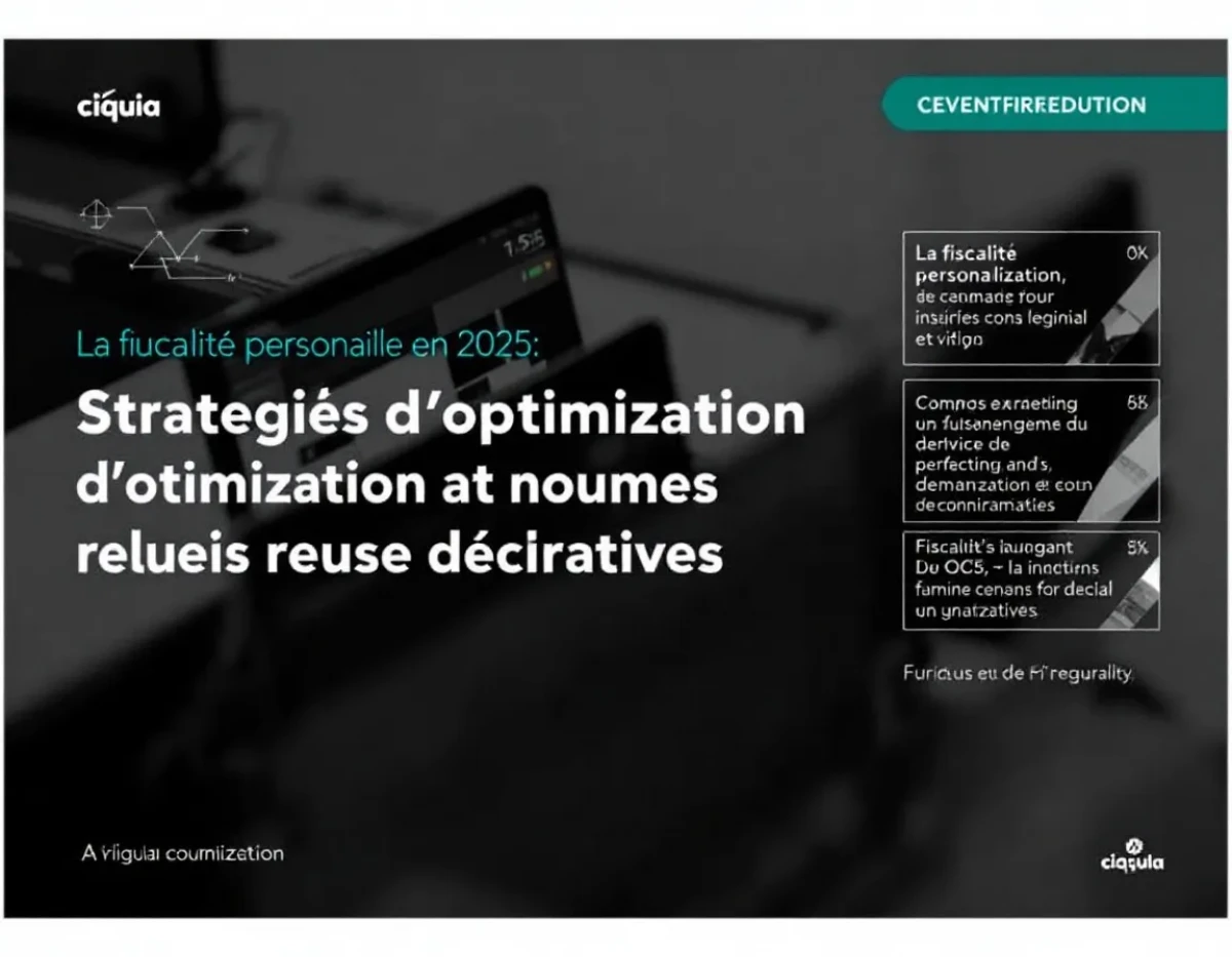 La fiscalité personnelle en 2025 : Stratégies d'optimisation et nouvelles règles déclaratives